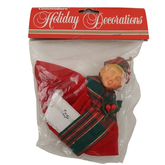 Commodore Holiday Decorations Hanging Tree Christmas Ornament Christmas Caroler - Picture 7 of 7